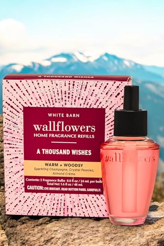 Bath & Body Works A Thousand Wishes Wallflowers Home Fragrance Refill 2-Pack, Warm & Festive Scent, 0.8 fl oz Each - image 3