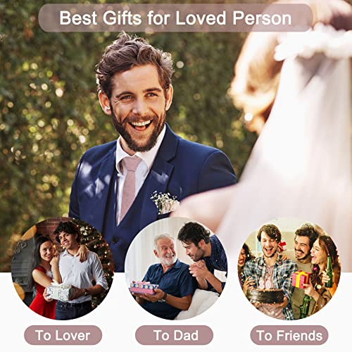 Mantieqingway Men's Skinny Tie Solid Color Neckties 2.56'' Casual Business Ties For Daily Dress, Business, Weddings, Groom, Groomsmen, Missions, Dances, Gifts #TOP4