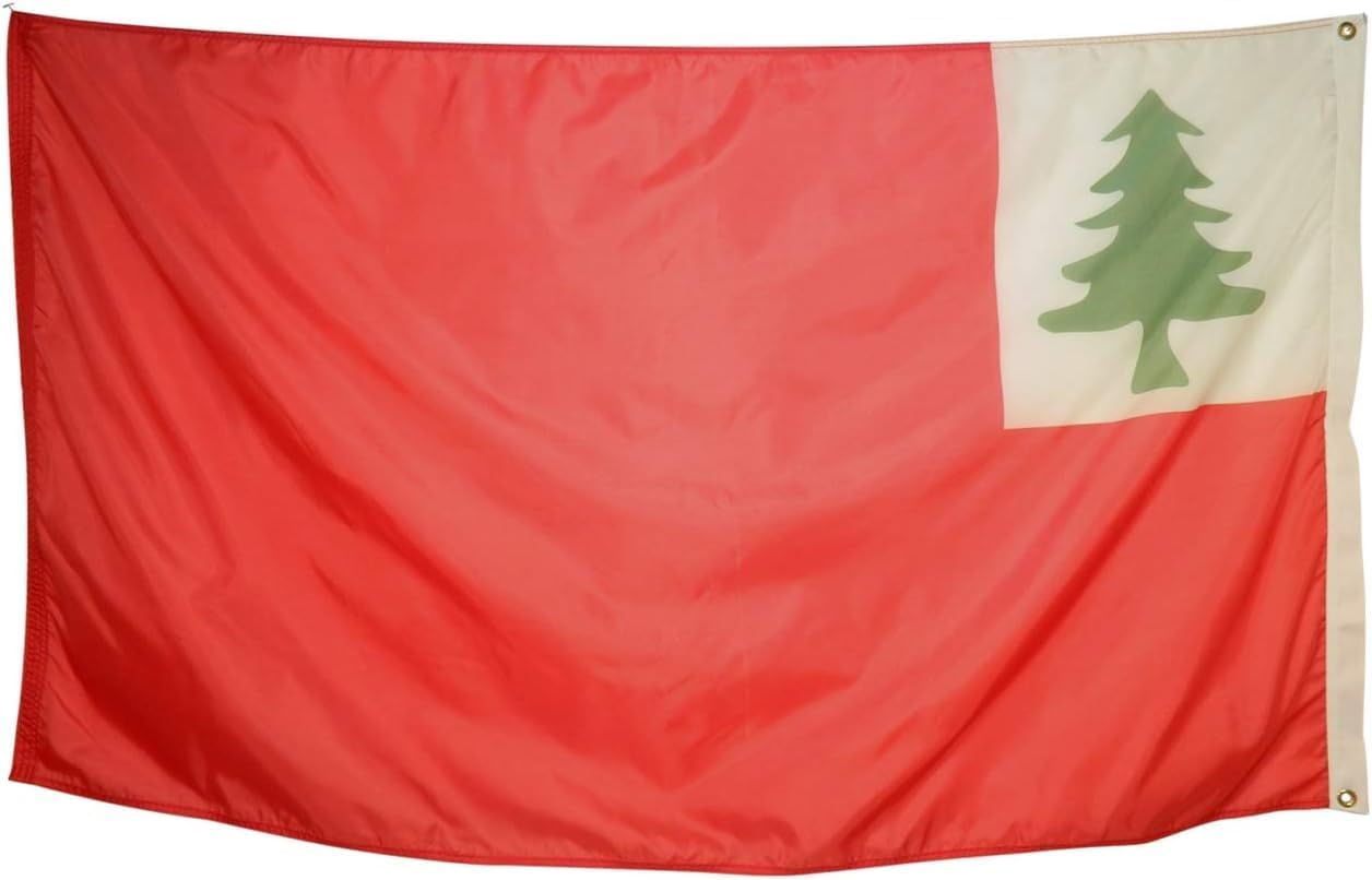 New England Continental Flag, All Weather Nylon for Outdoor, Made In USA (12x18")