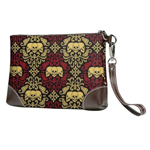 Bflcwm] クラッチバッグ メンズ レディース ドクロ スカル柄 セカンド