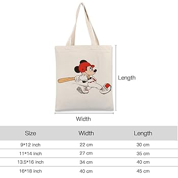 ミッキーマウス　サーフボード　トートバッグ　厚手キャンバス Surf Mickey