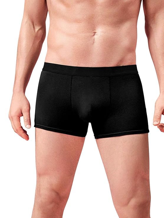 Image of Men's Ultra-Soft Stretch Boxer Briefs | Breathable No-Ride-Up Underwear Moisture Wicking Fabric, Lightweight Comfort Fit Inner for Nylon Wear Multicolor Pack1