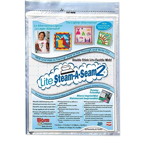 Lite Steam-a-Seam 2, Double Stick Fusible Web, by The Warm Company, ONE Pack