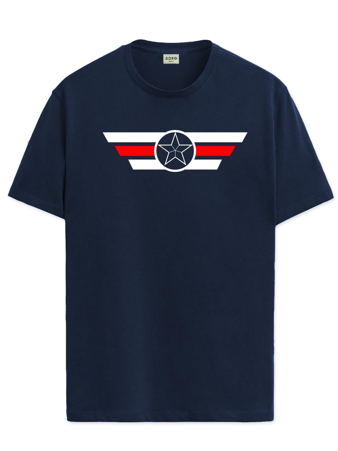 Adro Printed T-Shirt for Men - Cotton, Regular Fit, Soft Breathable Fabric.