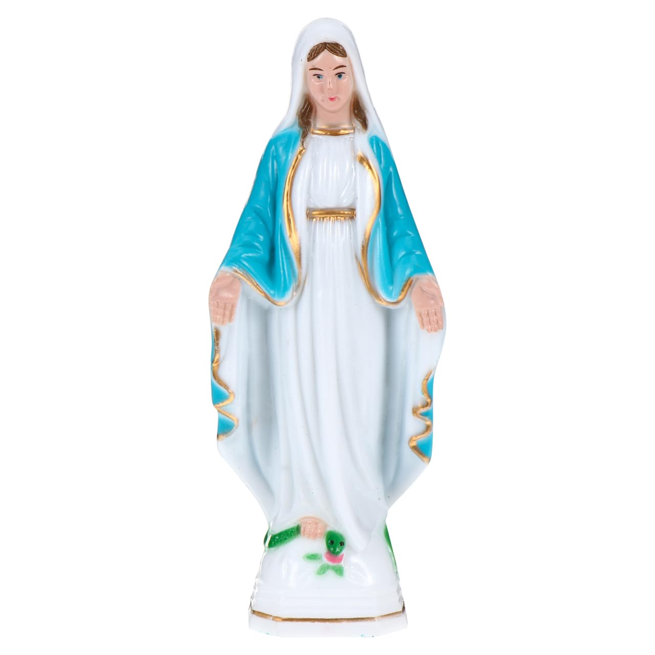 Homoyoyo Small Mary Statue Virgin Mary Religious Figurine Virgin Mary Sculpture for Home Catholic Altar Decor