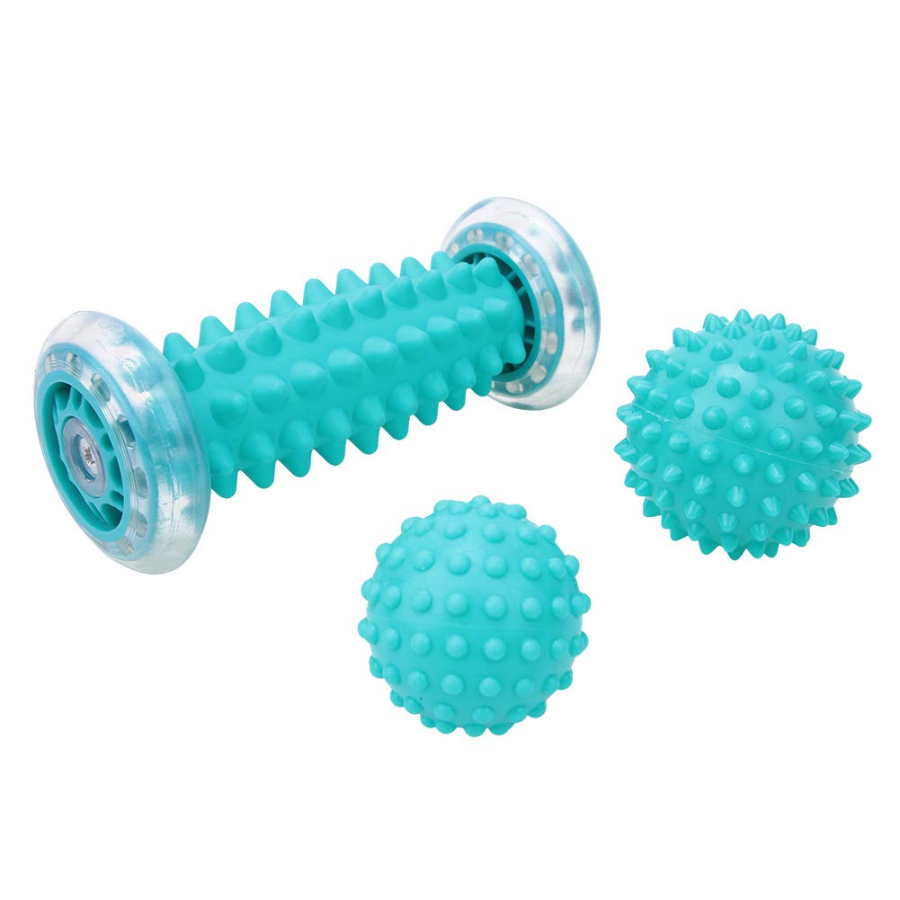 POENVFPO Juego de Bolas de Masaje con Puntas, Bola Masajeadora de Material TPE para Parte Trasera del Pie para de Tejido Profundo y Recuperación Muscular en Casa u Oficina