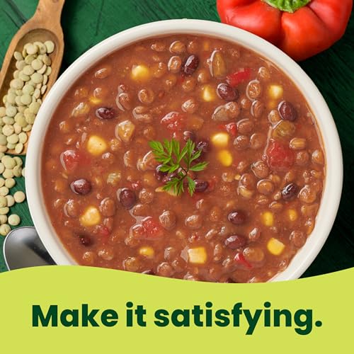 Image of Pacific Foods Organic Vegetable Lentil Soup, Plant Based, 16.3 oz Can (Pack of 3)