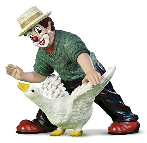 GILDE Figura Decorativa de Payaso Hans en la Suerte, Pieza Smmler Pintada a Mano, Altura 10 cm, Multicolor, decoración para salón, Vitrina - Regalo de cumpleaños