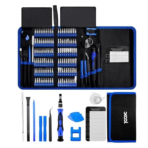 XOOL 140pcs Electronics Repair Tool Kit Professional, Precision Screwdriver Set Magnetic for Repair Cell Phone, iPhone, iPad, MacBook, PC, Tablet, Laptop, Xbox, Game Console