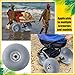 Lenwen 2 Pack PU Beach Balloon Wheels, 12 Inch Beach Cart Tires Replacement Big Sand Wheels with 1 Air Pump for Kayak, Canoe Cart, Rolling Walker, Wheelchair and Boat