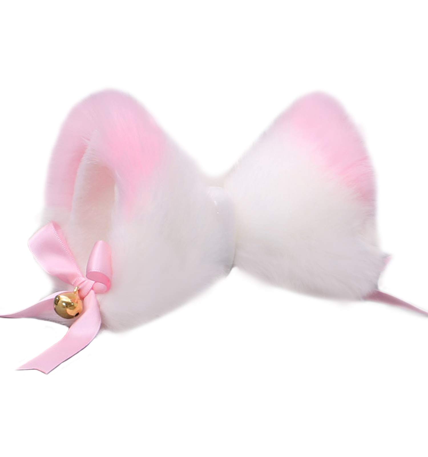 Focupaja Cosplay Cat Ears Hair Accessories Fox Hairband Women Girls Anime Headpiece Cat Ears Headband with Bells for Gift Cosplay Costume Party