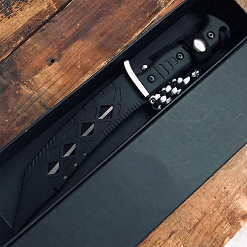 Aulakniv 12 Inch Tactical Fixed Blade Knife With Sheath, Tanto Bushcraft Bowie Knife Survival Hunting Knives, Gifts For Men #TOP5