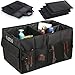 Produktbild OUTAD Kofferraum Organizer Oxford-Polyester Faltbox Kofferraumtasche Tragbare Box mit zwei Fächern mit 8 zusätzlichen Taschen für Auto, Kofferraum, Minivan, SUV Lagerung, Haltbar und wasserdicht