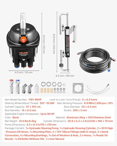 Image of VEVOR Hydraulic Steering System