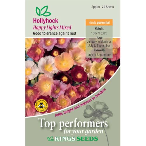 Hollyhock Ficifolia Happy Lights Mixed Quality Flower Seeds