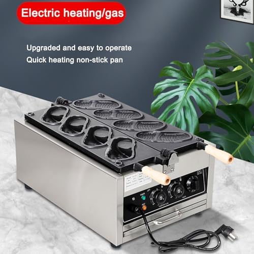 Stainless Steel Shoe Shaped Waffle Maker - Non-Stick Bread Baking Machine, 4pcs Electric Shoe Shaped Maker for Commercial Use, Perfect for Unique Desserts & Snacks