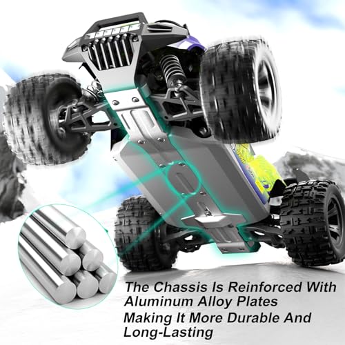 Image of 1:18 Scale All-Terrain RC Car for Adults - 40+KM /H High Speed 4WD Off-Road Remote Control Truck with 2 Rechargeable Batteries, 2.4GHz Electric Toy Vehicle Gift for Teens and 14+ (1:18 Scale)