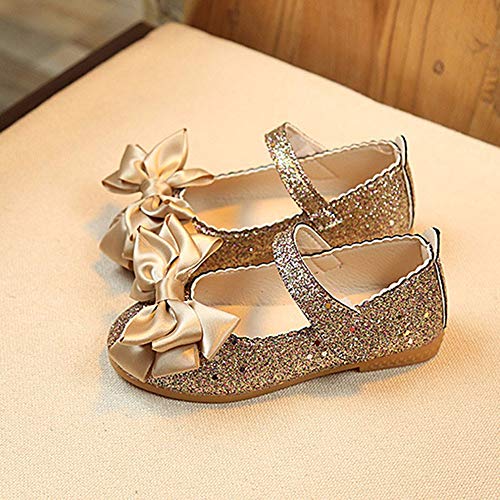Girls Dress Shoes Flower Girls Leather Ballet Pearl Flat Wedding Party School Walking Shoes for Little Kid3