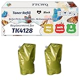 Compatible for Kyocera TK4128 Toner Refill Work for Kyocera TASKalfa 2011 2010 Printers, with Chip, High Yield 1000g Pages, High-Definition Printing (2-Pack Black)