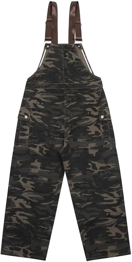 Workwear Overalls Men's Loose Straight-leg Workwear Long Pants Jumpsuit