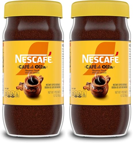 NESCAFE Cafe de Olla, Cinnamon Flavored Instant Coffee, 6.7 oz.