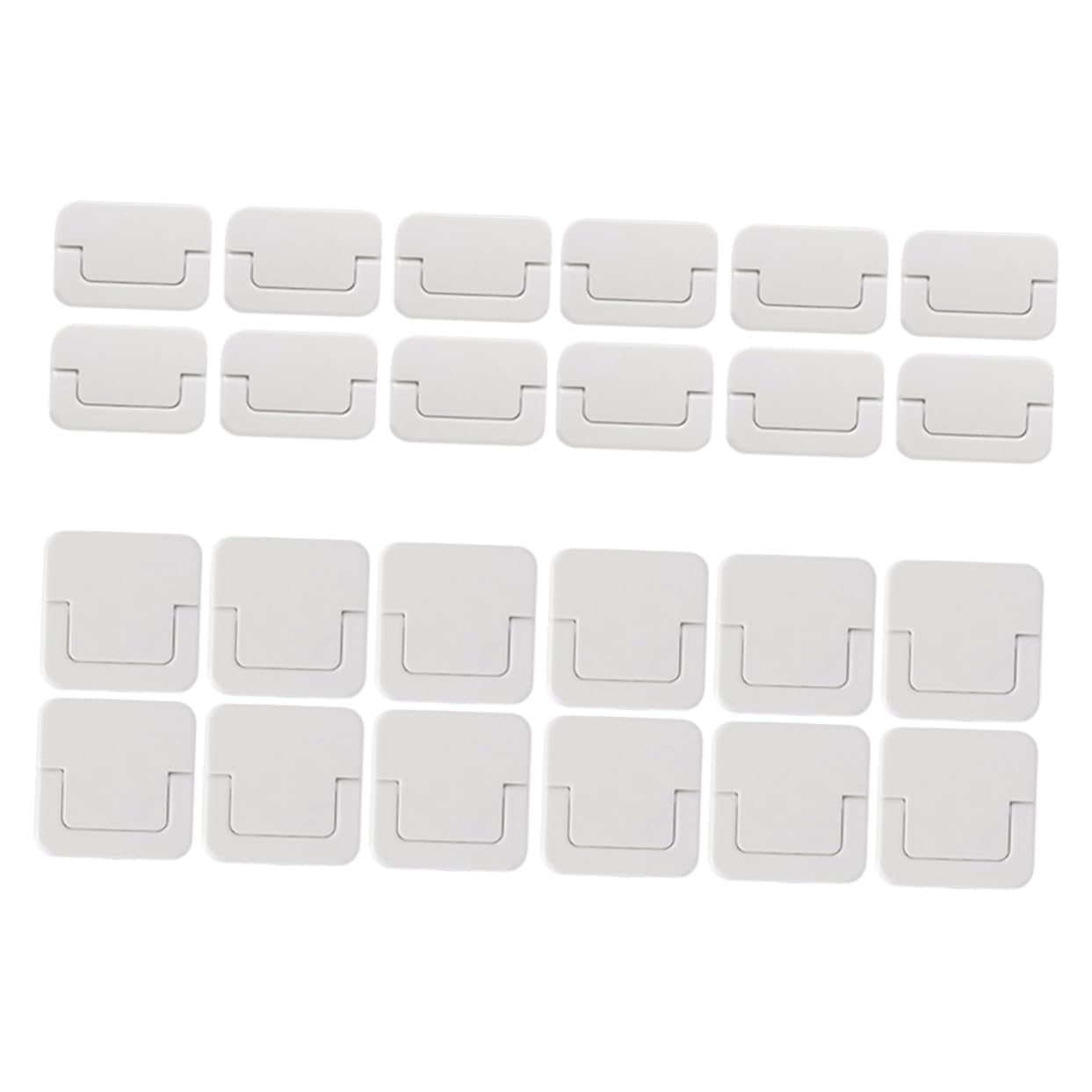 Abaodam 24pcs Baby Safety Plug Cover Outdoor Plug Cover Floor Outlet Cover Electric Plug Protector Safe for Kids Wall Socket Covers 3 Gang Wall Abs Power Supply White Electronic Child