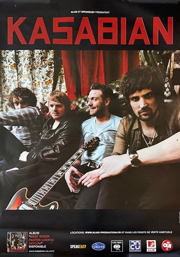 Affiche Kasabian 70x100cm grand poster imprimé de qualité pour décoration intérieure