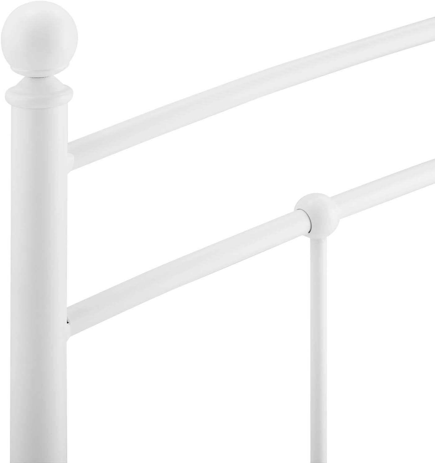 Modway Abigail Queen Metal Headboard in White