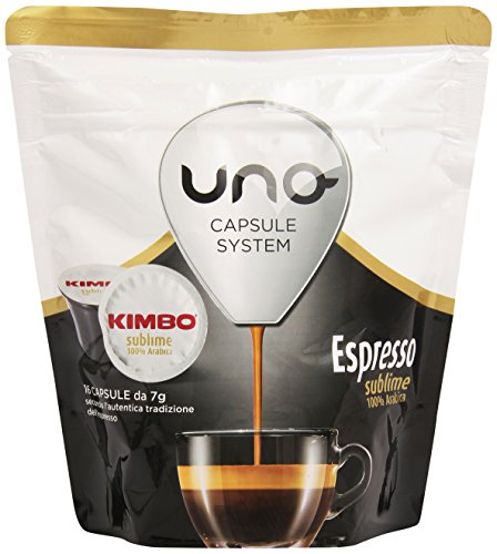 Kimbo Uno Espresso Sublime Arabica - Capsule Uno System- 1 Astuccio da 16 Capsule