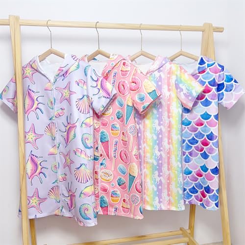 Girls Swim Cover Up Toddler Zip-Up Beach Pool Swimwear kids Hooded Swimsuit2