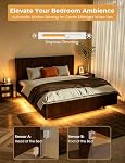 Smart Plug-in Dual Motion Sensor COB LED Strip Light for Under Bed, Under Cabinet, Hallway, Closet, 19.6ft APP Control, 3000K Warm White