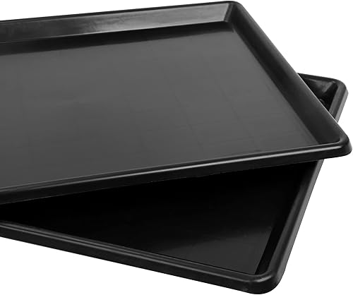 Miniatura 9 de 1 pieza de repuesto de 29.1 x 19.5 pulgadas para jaula de perro, bandeja inferior de plástico multiusos para botas, bandeja para zapatos