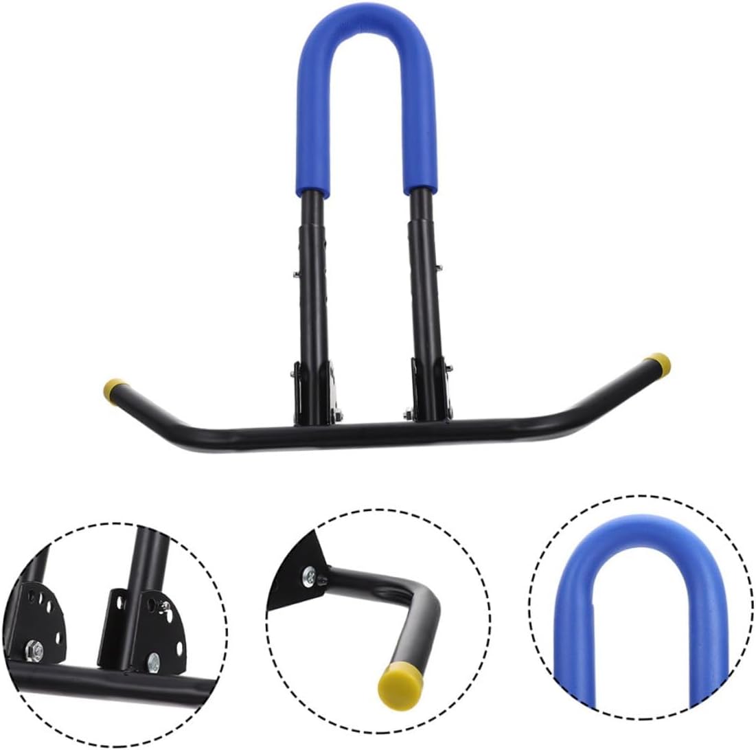 2pcs Balance Bike Kickstand Stand Blue Foldable Bike Rack Garage Mount for Indoor Outdoor Bicycle Parking Organizer