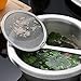 cnomg Stainless Steel Skimmer Strainer,Stainless Steel Fat Skimmer Spoon Fine Mesh Food Strainer for Grease, Gravy and Foam with Long Handle