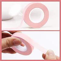 Vista 5 de EBANKU 5 rollos de cinta de extensiones de pestañas, cinta de ojos para extensiones de pestañas, cinta de tela de microporos transpirable