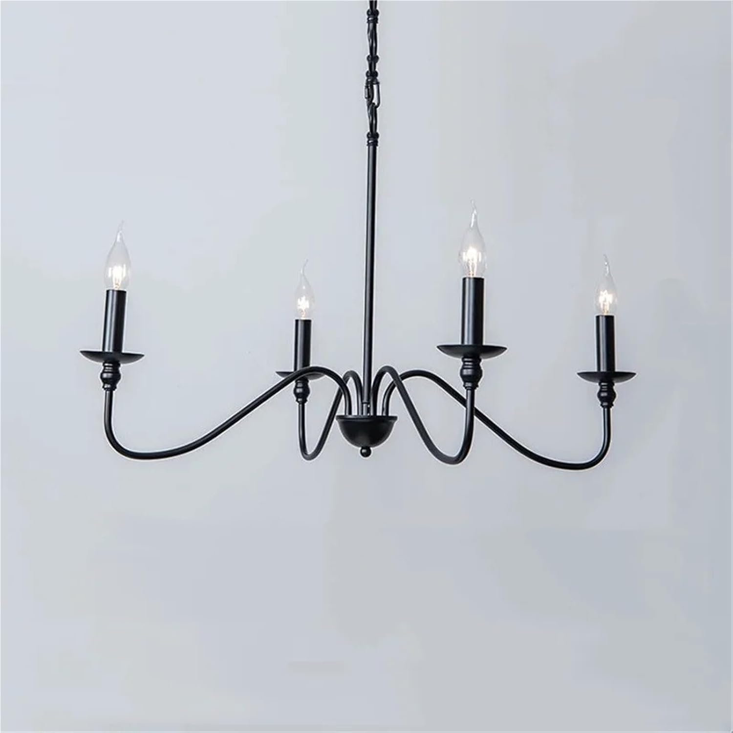 European Retro Industrial Style Candle Style Chandelier for Living Room Bedroom Study Corridor Decoration Hanging Lamps Lighting,luminaire