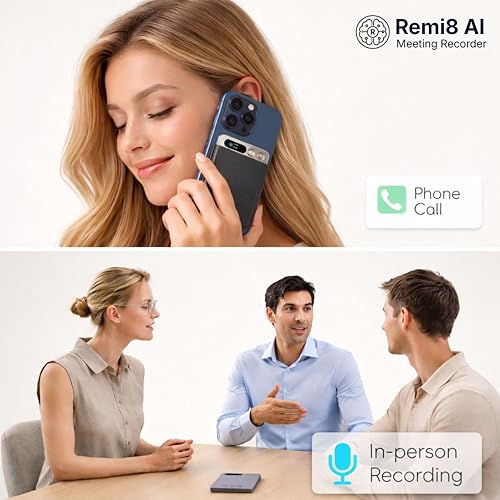 Image of AI Voice Recorder 64GB | AI Meeting Summaries & Reminders | 600 Min /Month Auto Transcribe | Unlimited Recording | 100+ Languages incl. All Indian Languages | Whatsapp & Call Recording