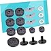 BESTonZON Drum Cymbal Kit Felt Pad Butterfly Nuts Cymbal Felt Washers Sleeves Grey