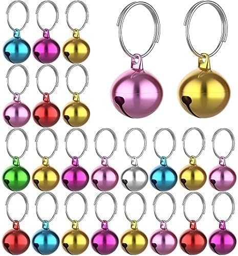 D&C PAWS Pet Collar Bells, Stainless Steel Loud Bell Pendant Collar Charms with Keyrings, Colorful Pet Collar Bells Suitable for Kitty & Puppy (B0CRZ1ZMLN) Amazon Price History, Amazon Price Tracker