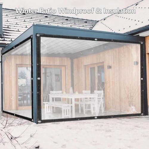 Material de recinto multiusos transparente e impermeable para proteger tu jardín y patio 4