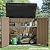YITAHOME Large Outdoor Horizontal Storage Shed, 47 cu ft Resin Tool Shed w/o Shelf, Outdoor Waterproof Storage with Floor for Trash Cans, Garden Tools, Lawn Mower, Lockable, 4.5x2.8x3.9 ft, Brown