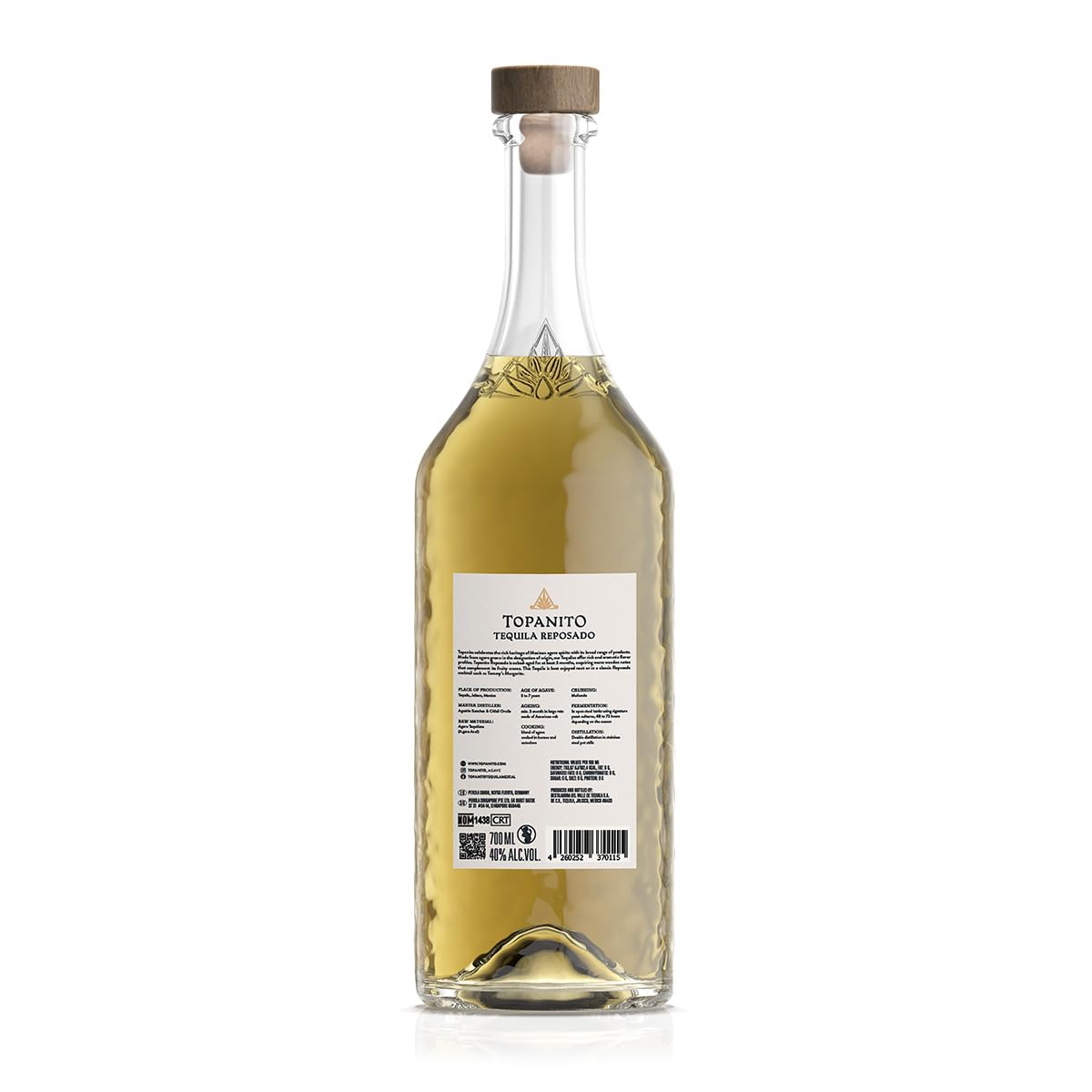 Topanito Reposado 100 Prozent Agave Tequila (1 x 0.7 l), 1301