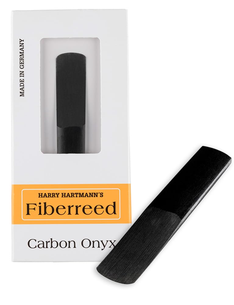 Fibre reed BB clarinet Boehm Carbon Onys Size MH, Schwarz