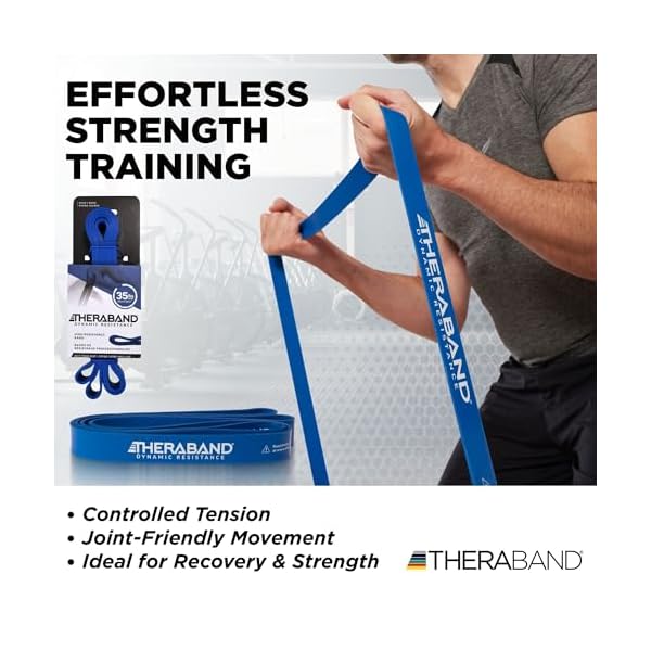 THERABAND High Resistance Band, Exercise, Workout, Physical Therapy, Blue - Image 3