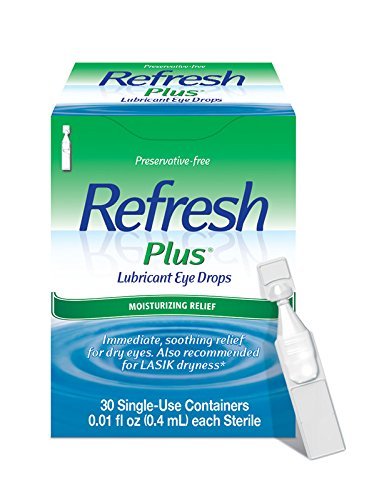 Refresh Premium 2-Pack Plus Lubricant Eye Drops 30 Single-Use Containers 0 01 fl oz 0 4mL Each Sterile