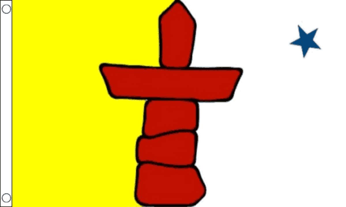 Nunavut Flag - 5 x 3 FT - 100% Polyester With Eyelets Banner - FlagSuperstore