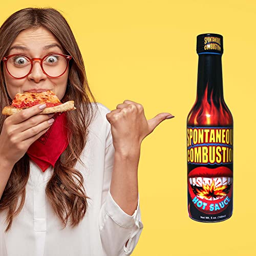 Spontaneous Combustion Hot Sauce With Habanero - 5 Oz – Try If You Dare! – Perfect Gourmet Gift For The Hot Sauce Fan #TOP1