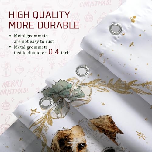 Rideau de douche polyester de qualité supérieure imperméable et extra long rouge