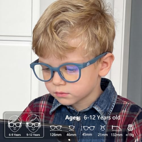 Image of EYEBUDDY Blue Light Glasses for Kids Boys Girls,Computer Gaming Bluelight Glasses,Fake Glasses for Ages 2-12