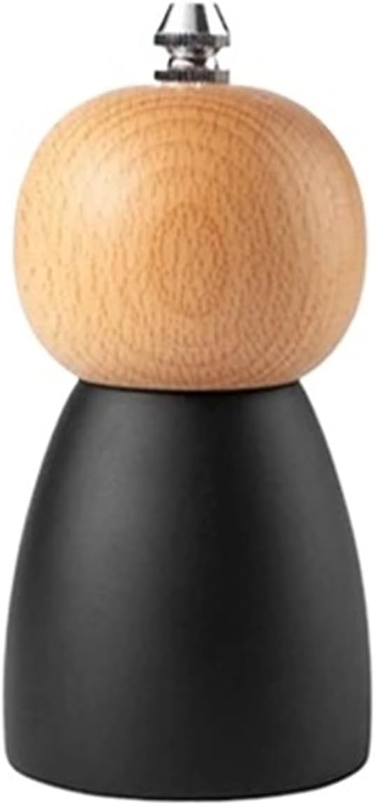 Wooden Manual Pepper Grinder Spices Sea Salt Adjustable Ceramic Pepper Barbecue Seasoning Grinding Bottle Cooking Tool(21.5cm)